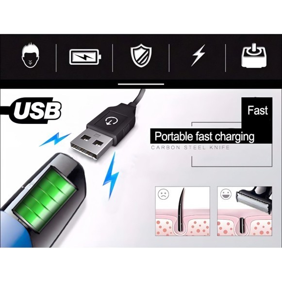 Rechargeable Electric Shaver - 2