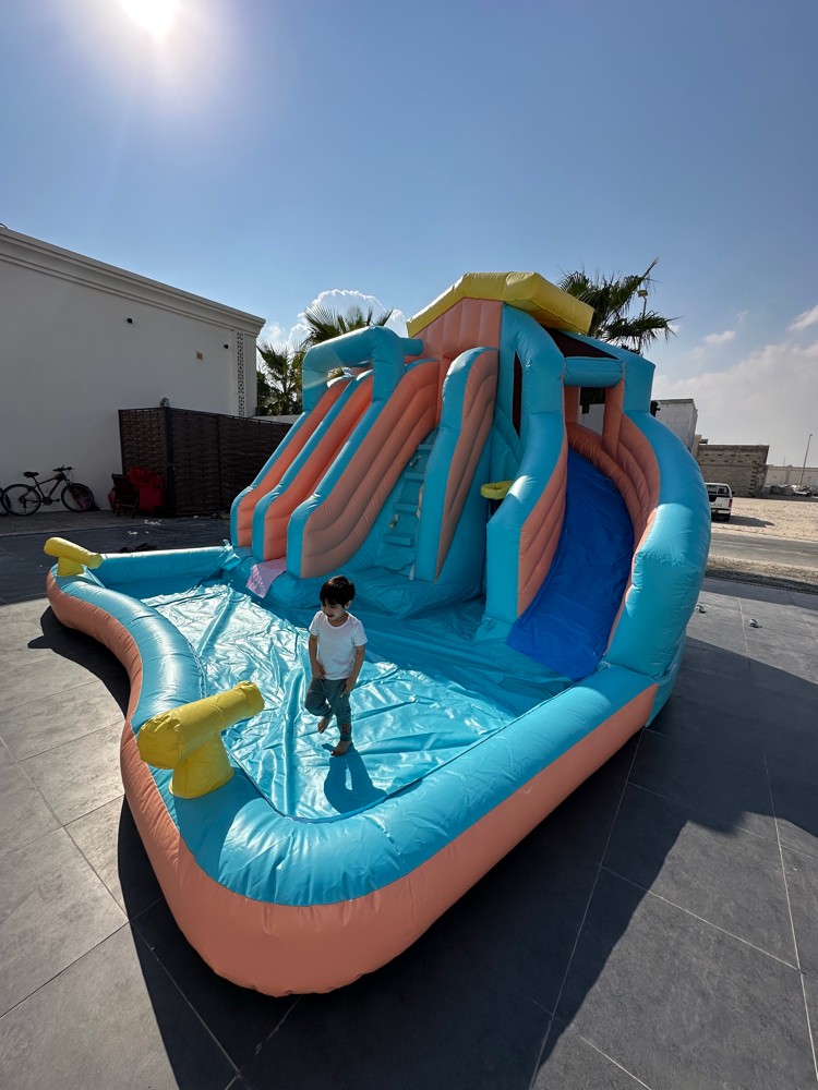 Summer trampolines with water - 3