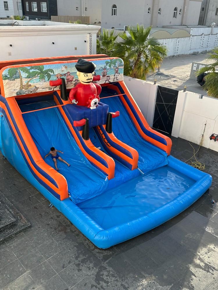 Summer trampolines with water - 4