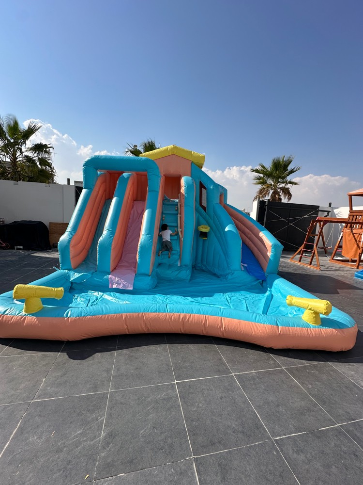 Summer trampolines with water - 2