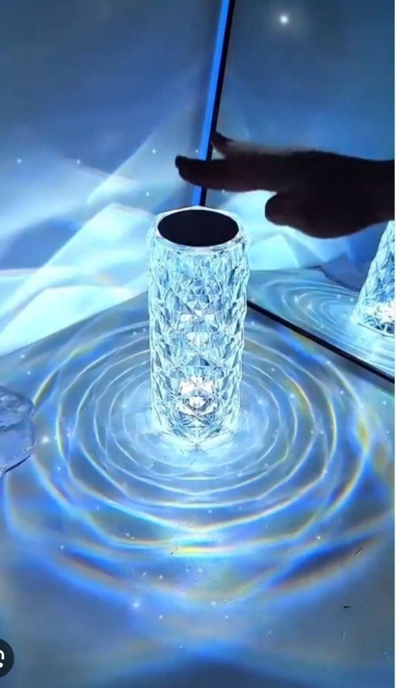crystal table lamp charging usb - 3