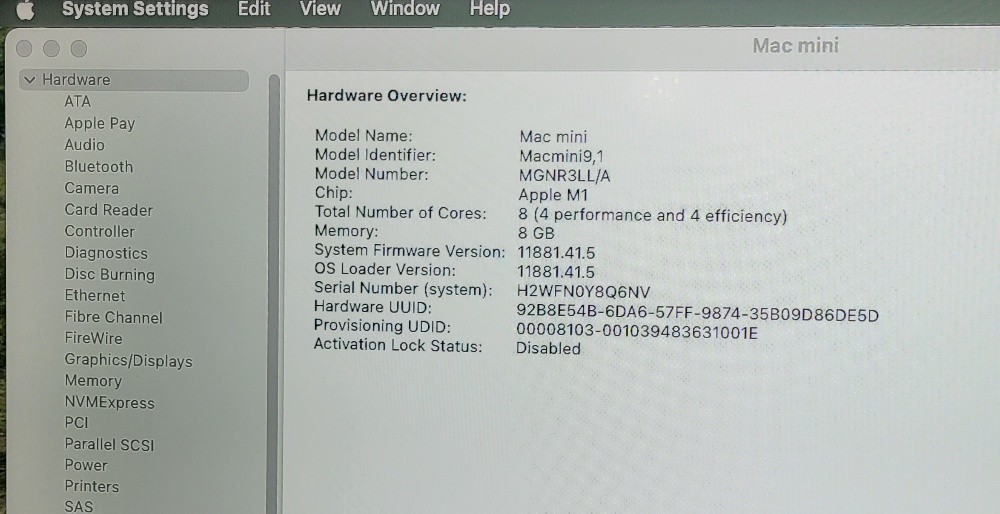 Apple Mac mini M1 2020 - 8