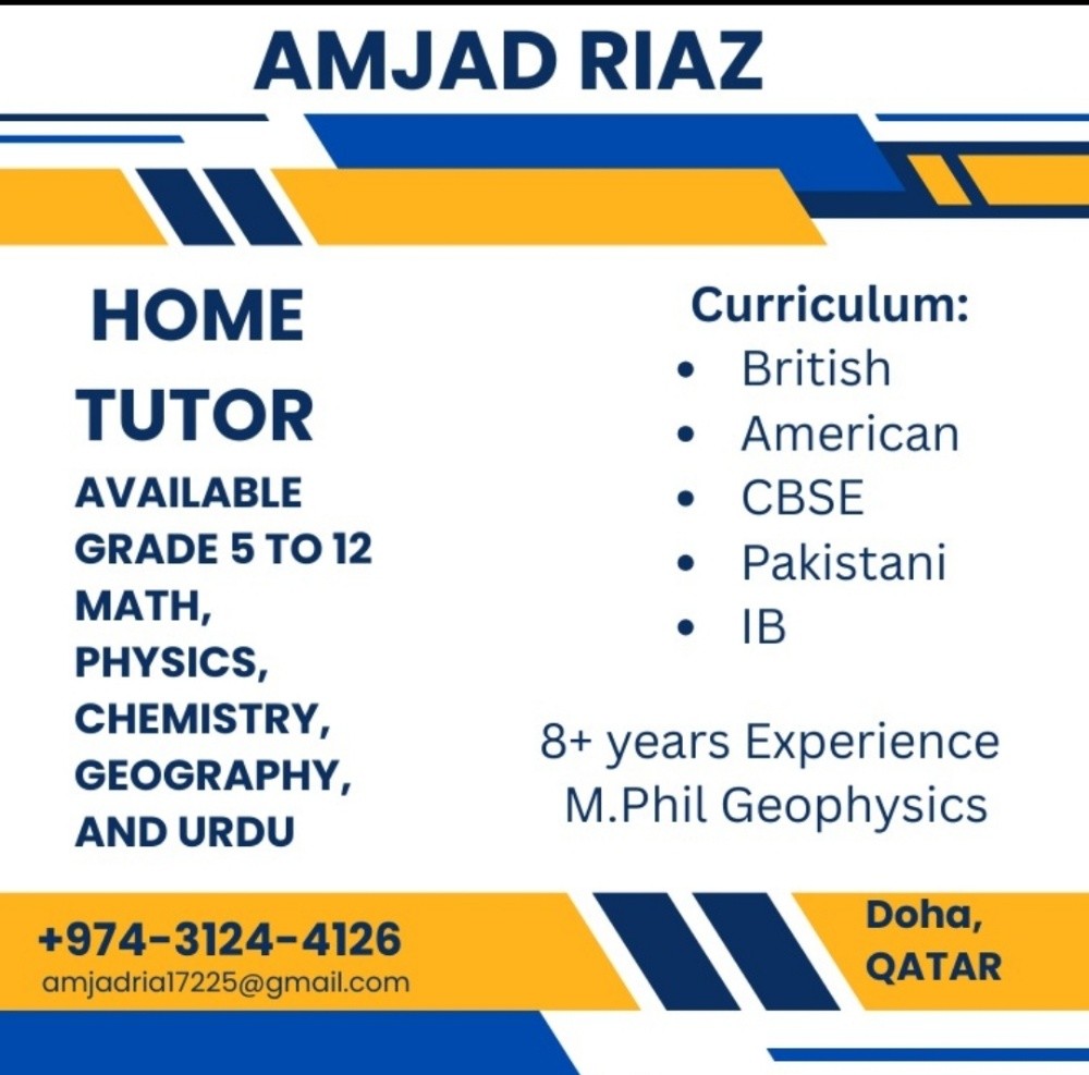 Mathematics and Physics Tutor - 1