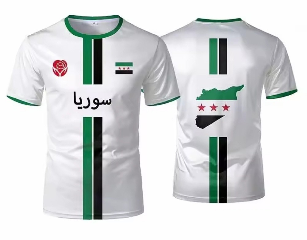 قميص تيشرت علم وشاح سوريا هدية - 3