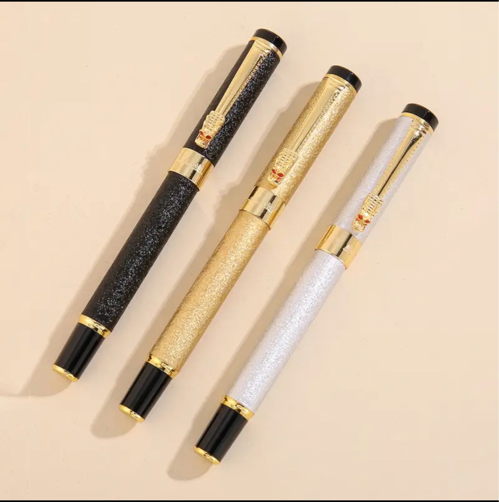 metal fountain pen Gol/Silv/Black - 1