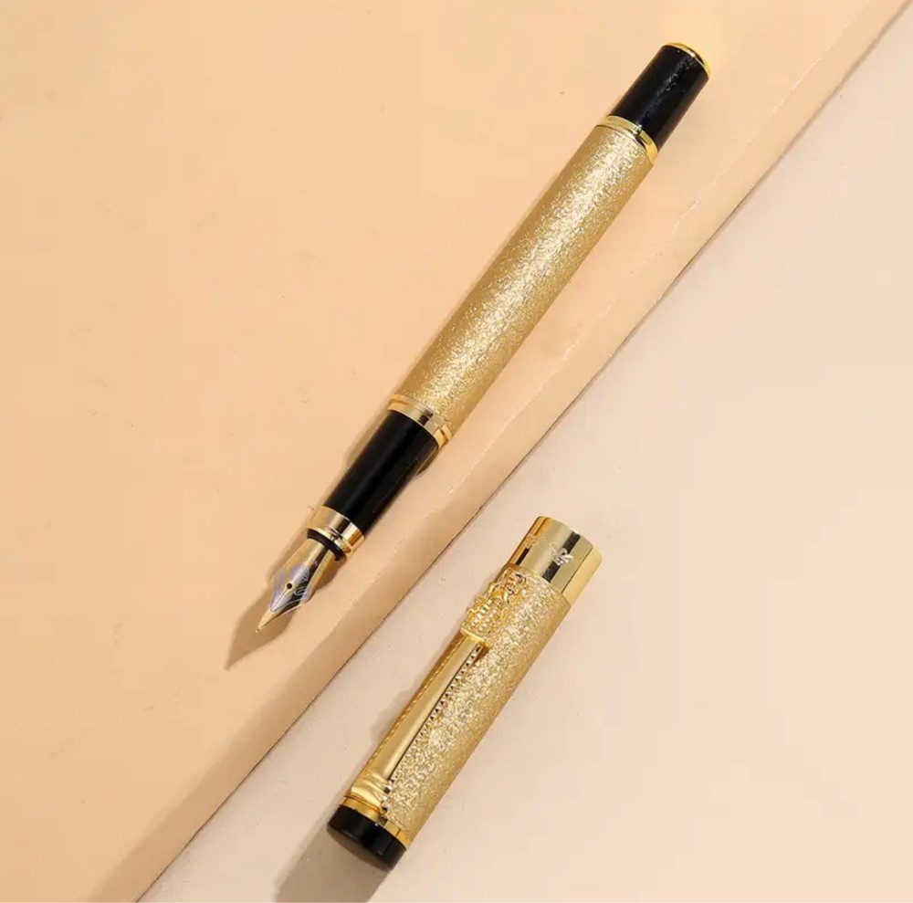 metal fountain pen Gol/Silv/Black - 11