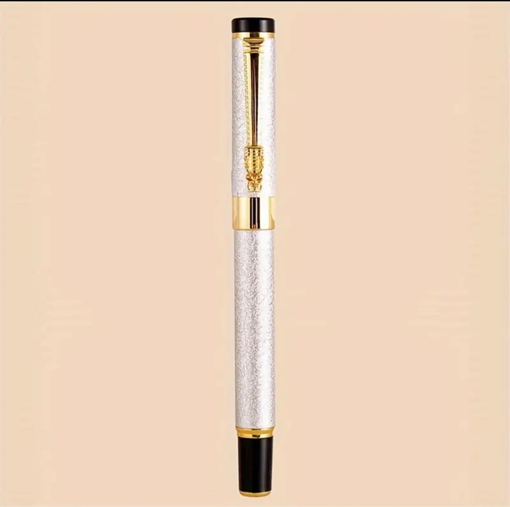 metal fountain pen Gol/Silv/Black - 12