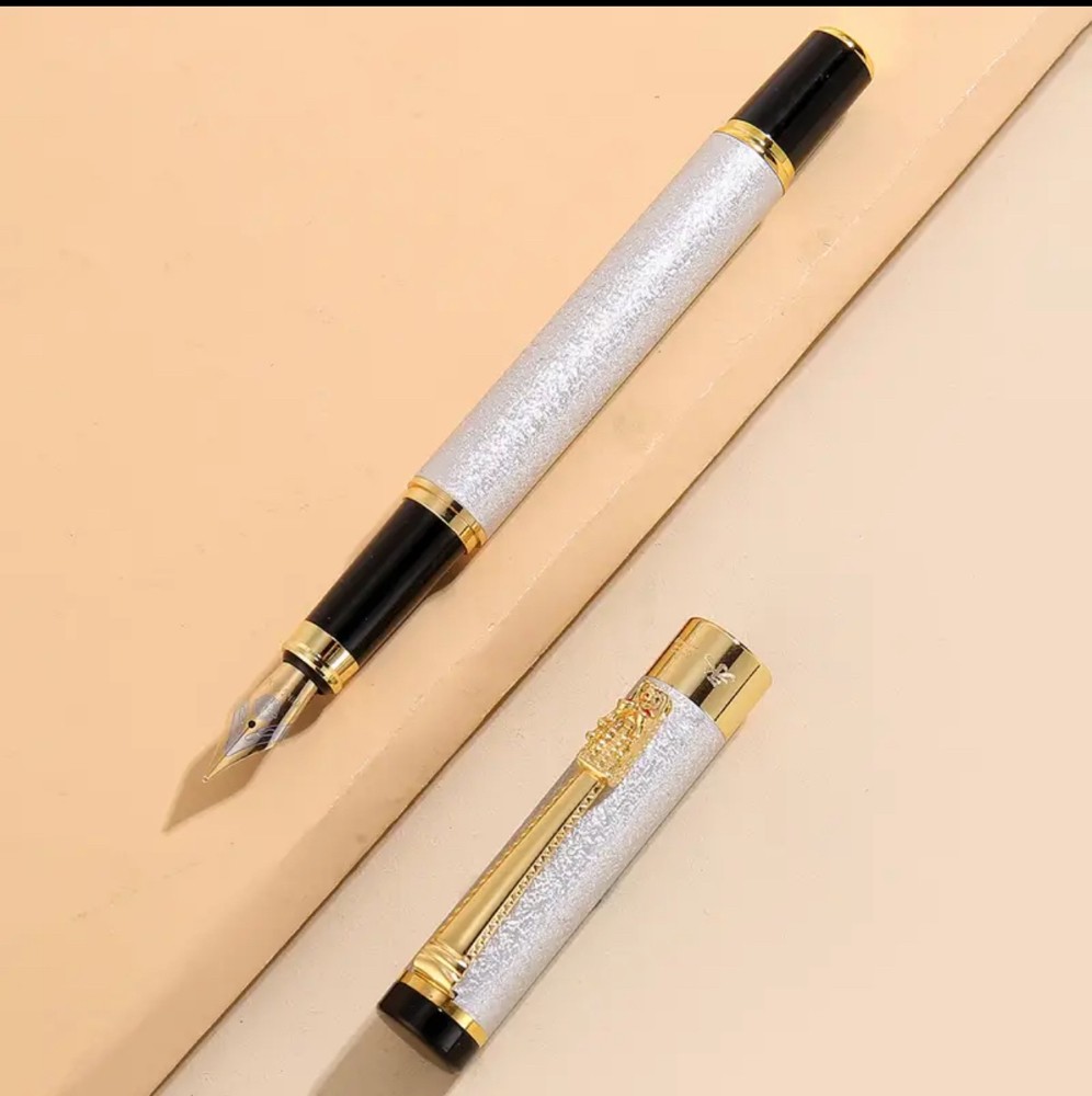 metal fountain pen Gol/Silv/Black - 9