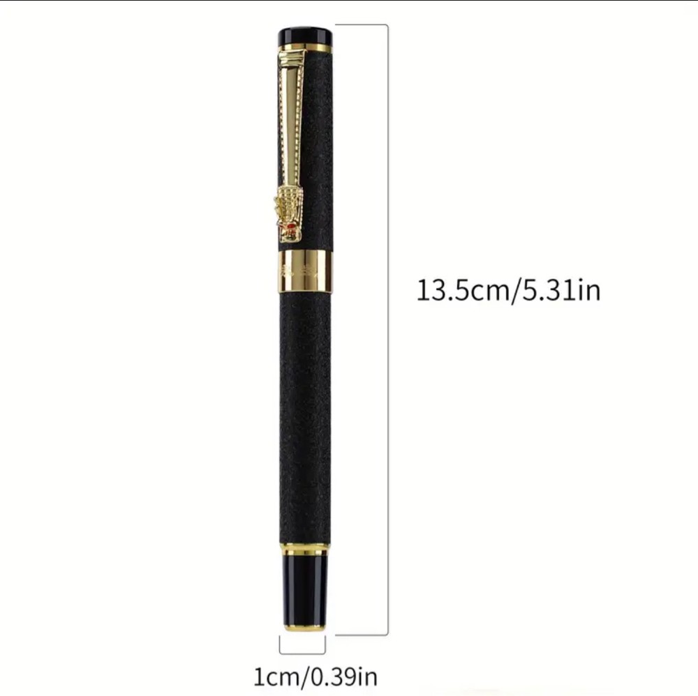 metal fountain pen Gol/Silv/Black - 2