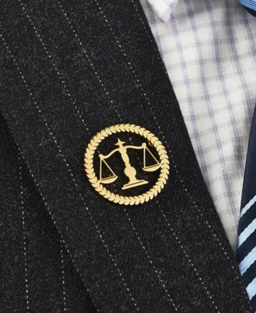 Pin logo lawyers Gold /Silver - 1