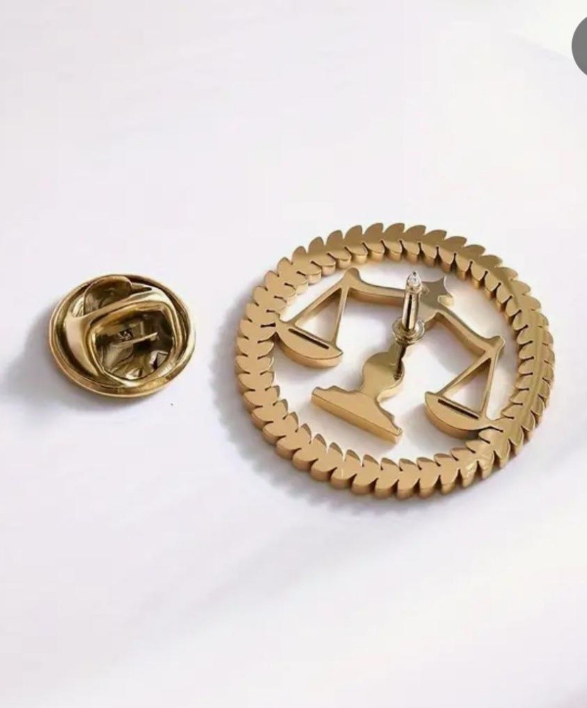 Pin logo lawyers Gold /Silver - 5