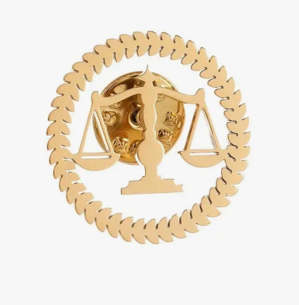 Pin logo lawyers Gold /Silver - 6
