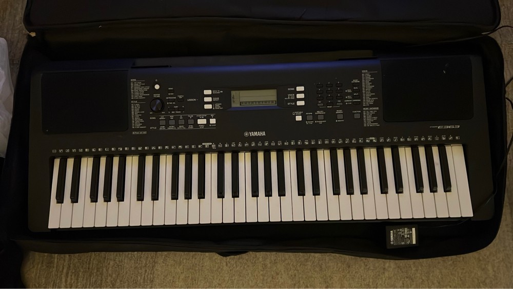 Yamaha Piano with bag and stand  - 3
