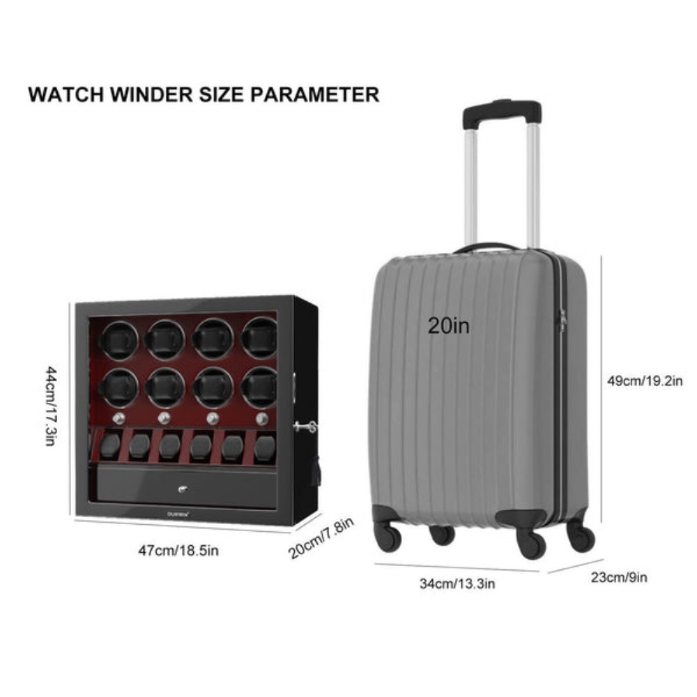 8 Watch Winders with 6 Watches - 5