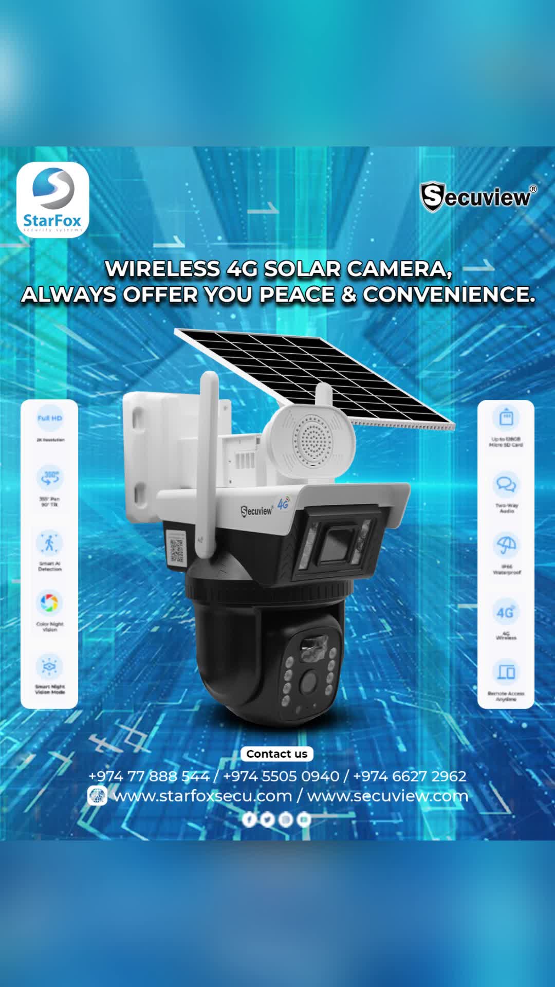 Wireless 4G Solar Camera - 4