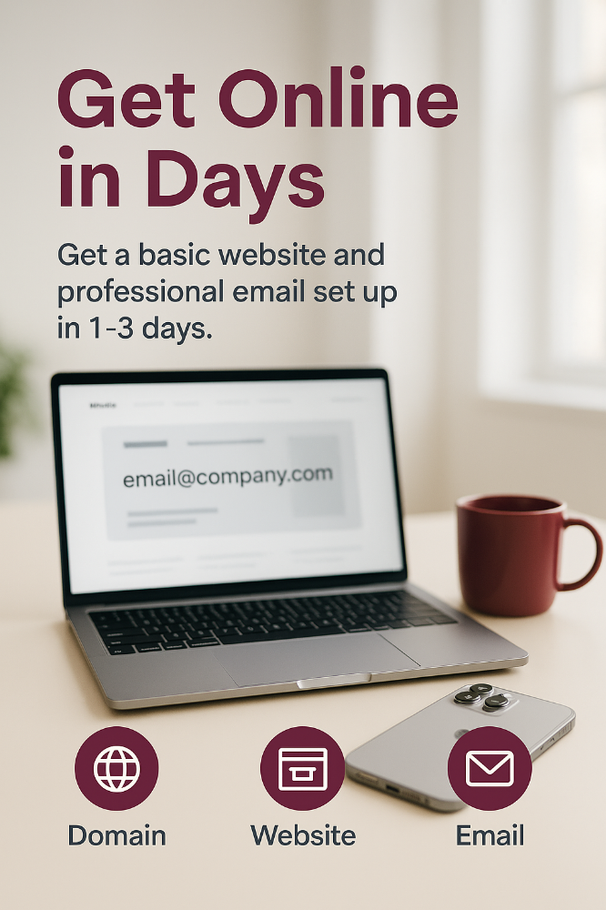 Professional email & website - 3