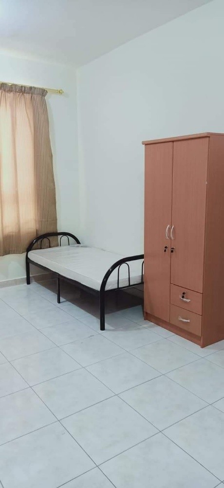 New Wood and metal Bed, Cabinet - 1