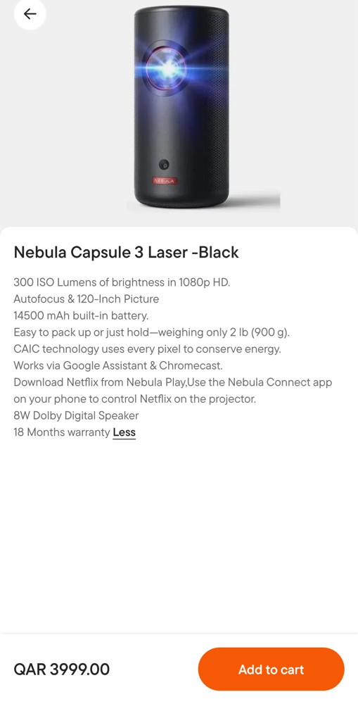 Capsule 3 pocket projector - 3
