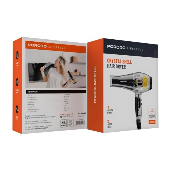 Porodo Crystal Shell Hair Dryer - 4