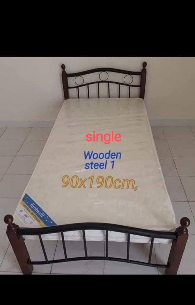 Bed fame with medical mattaess - 4