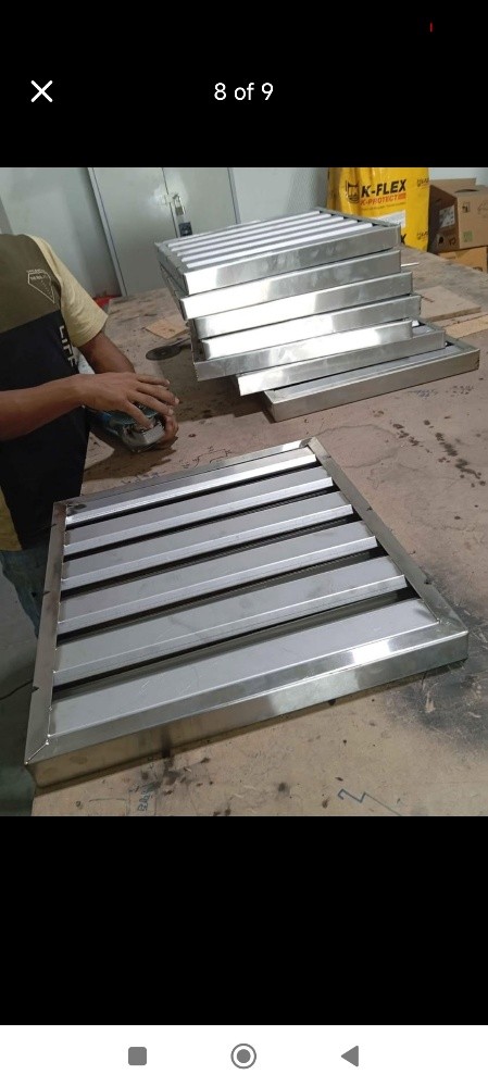 SS kitchen hood. - 2