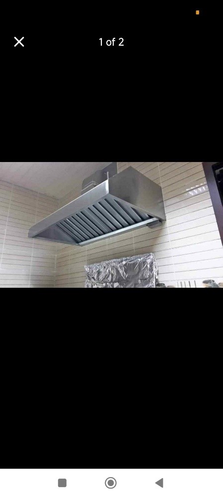 SS Kitchen single skin hood. - 8