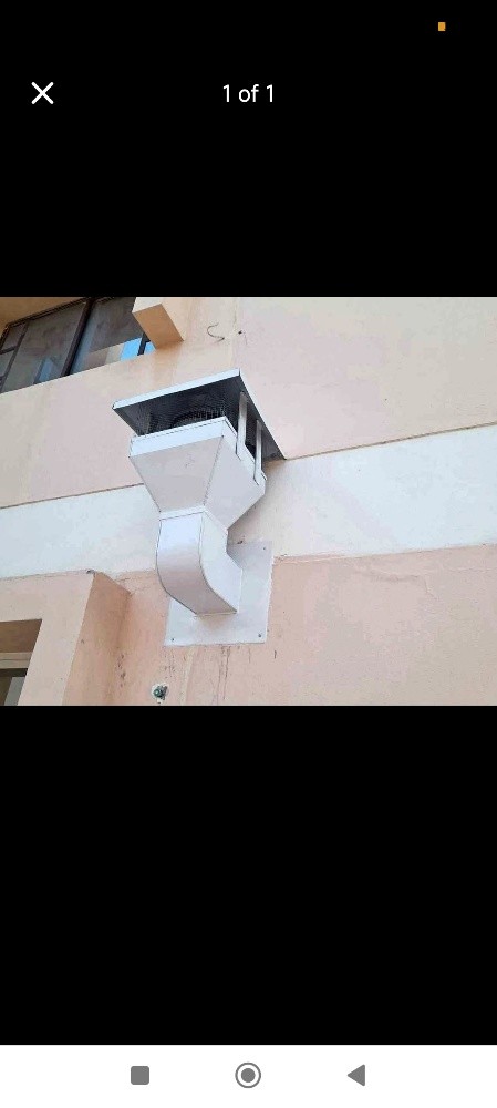 SS Kitchen single skin hood. - 3