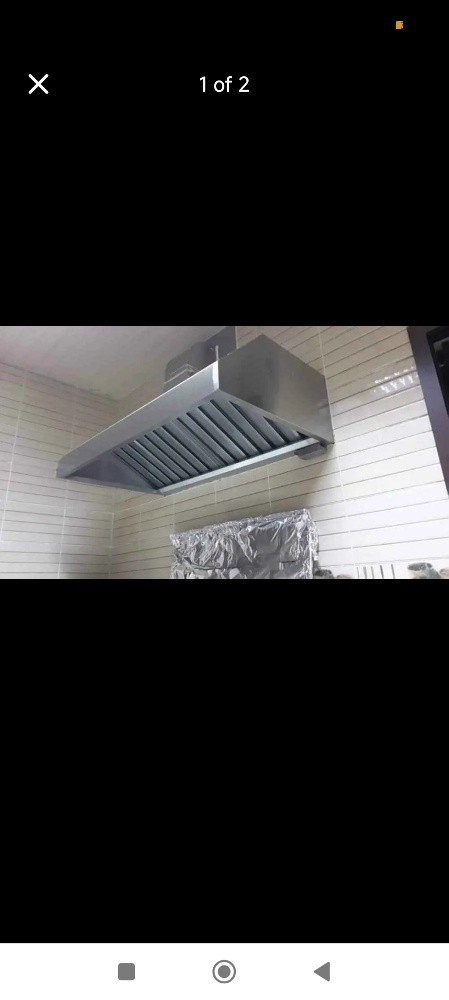 SS Kitchen single skin hood. - 11