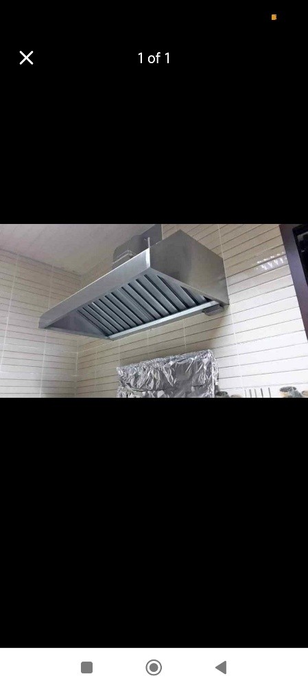 SS Kitchen single skin hood. - 10