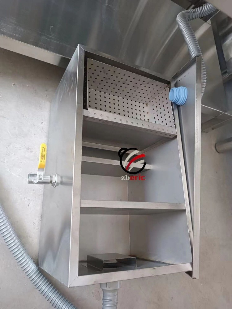 SS grease trap sink oil filter. - 1