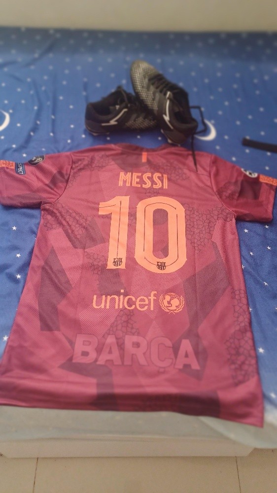 messi champions jersey And boot - 1