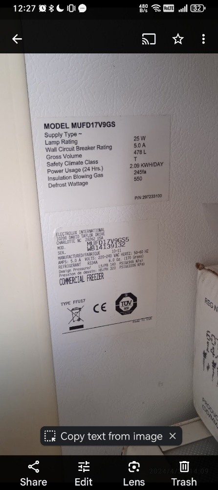 Frigidaire 478L - 3