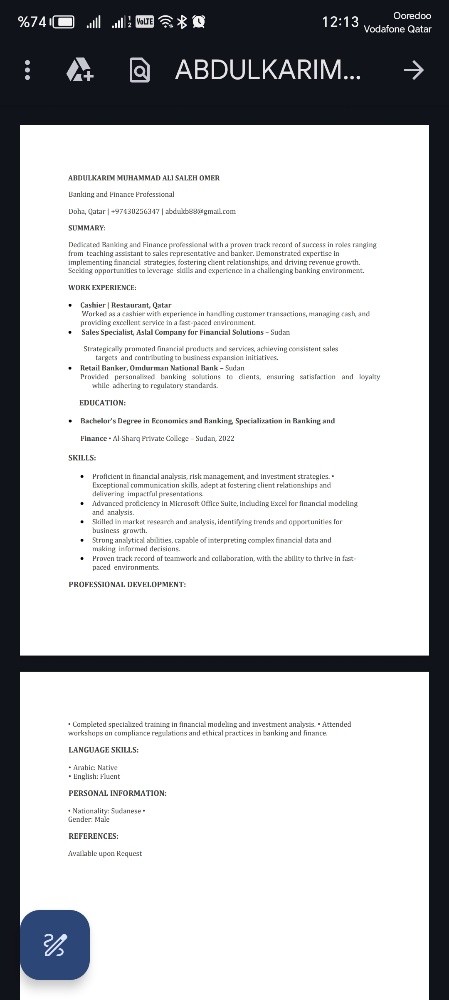 Bachelor of Banking and Finance g - 2