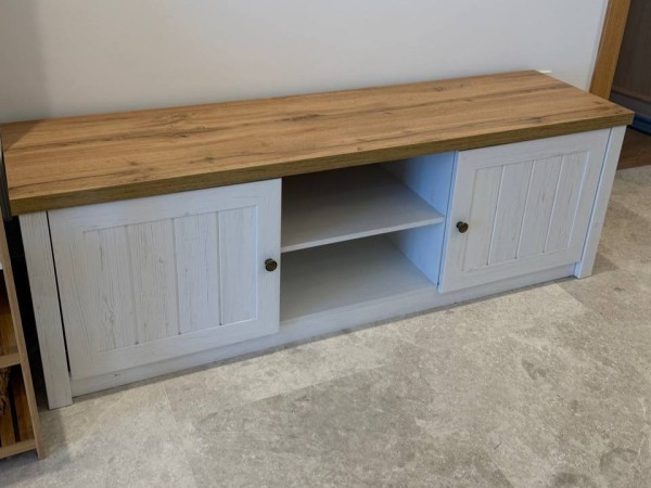 TV bench white/oak - 2