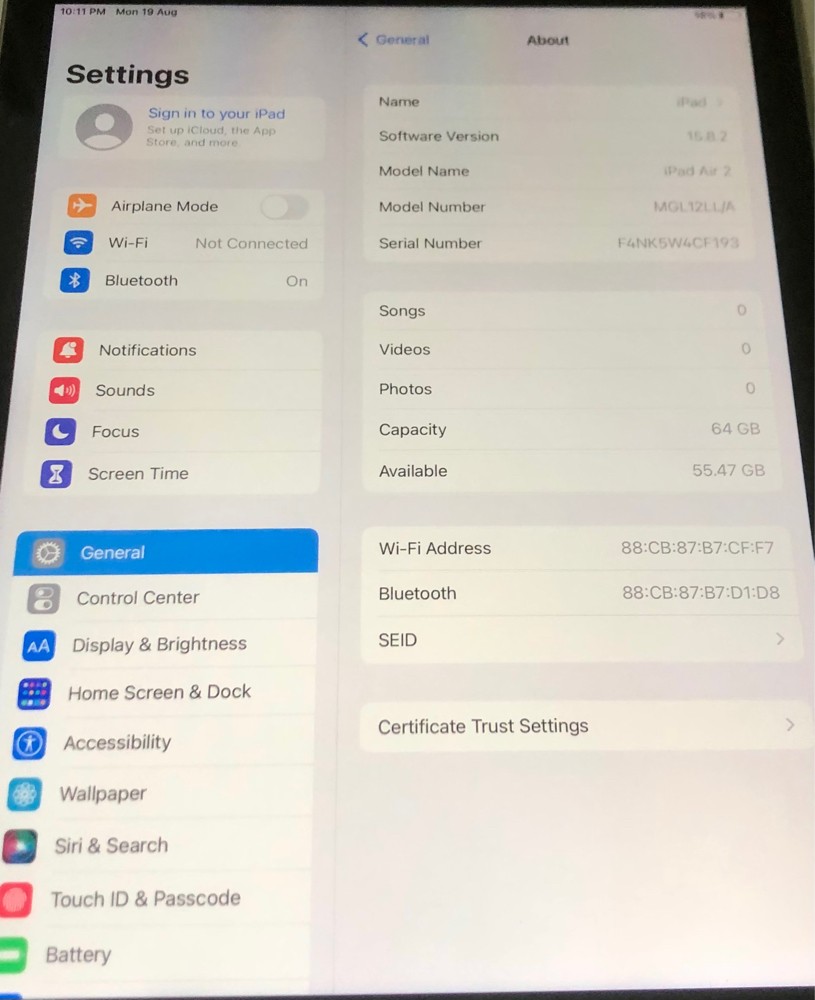 iPad Air 2 original  - 4