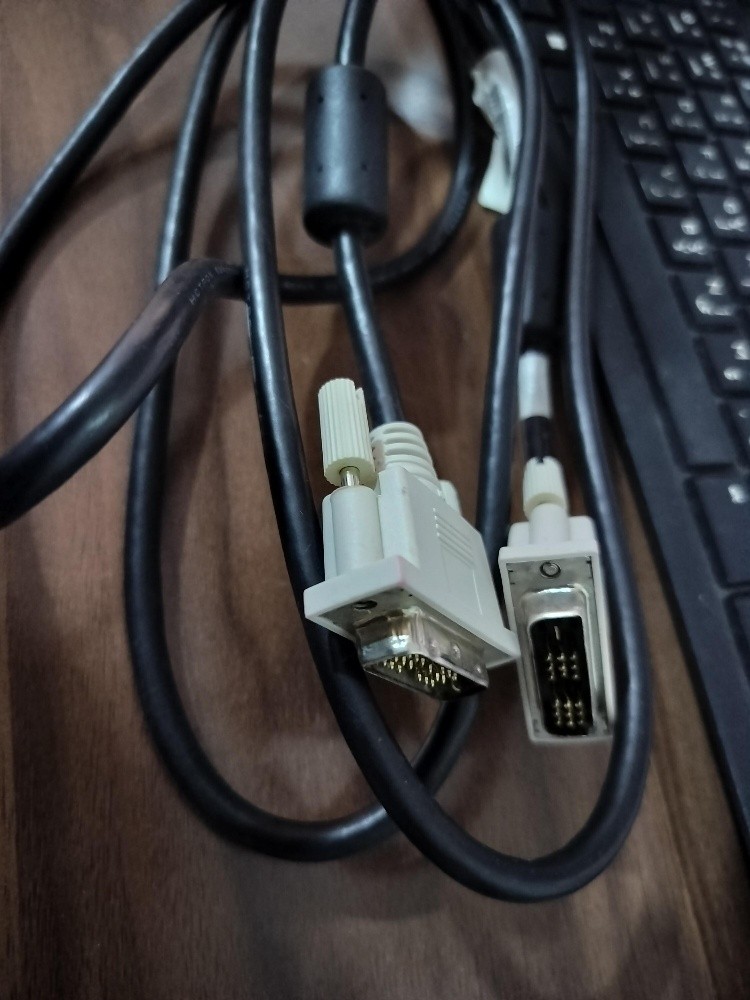 DVI cable + DVI to DP converter - 1