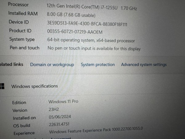 LenovoE14 Gen4 - Intel Core i7 - 4