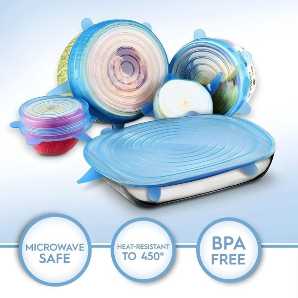 Stretchable Silicone Food Covers - 2