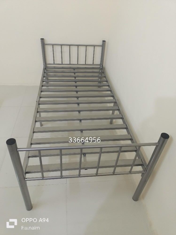 New silver single bed frame - 1