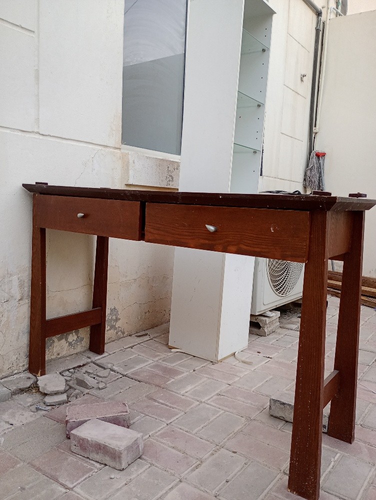Wooden 2-Drawers Study/Work Desk - 1