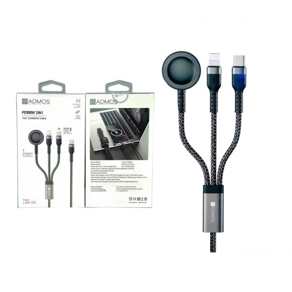 ADMOS 3-in-1 Fast Charging Cable - 1