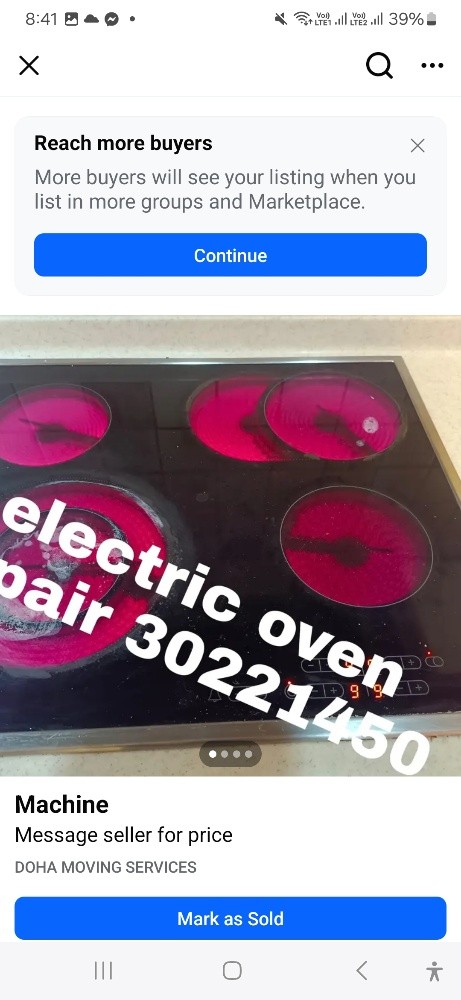 cooking range repair - 3