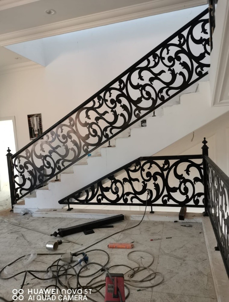all steel handrails door pergola - 4