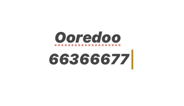 ooredoo phone number 66366677 - 1