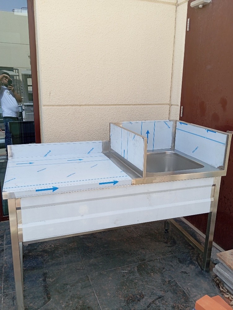 SS 1 Bowl Sink Table - 9