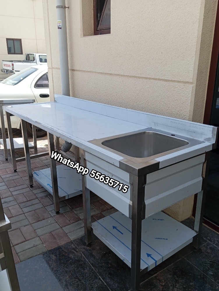 SS 1 Bowl Sink Table - 6