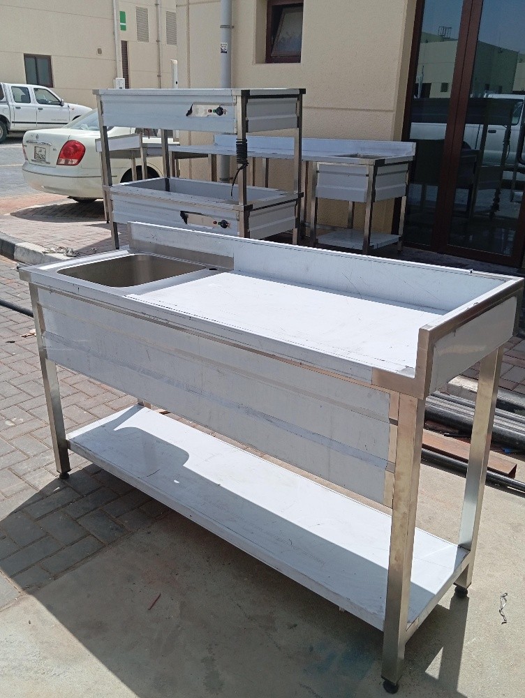 SS 1 Bowl Sink Table - 7