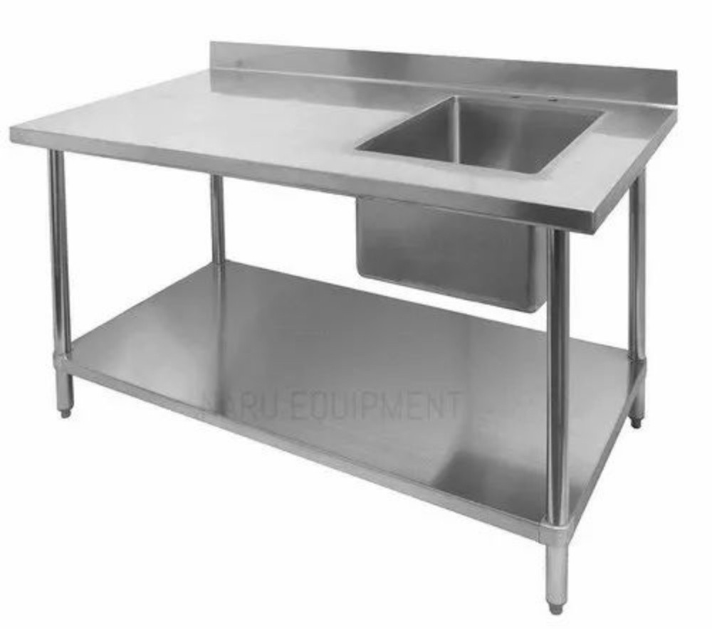 SS 1 Bowl Sink Table - 4