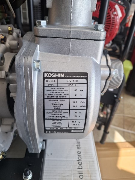 KOSHIN WATER PUMP DIESEL SEV80D - 6