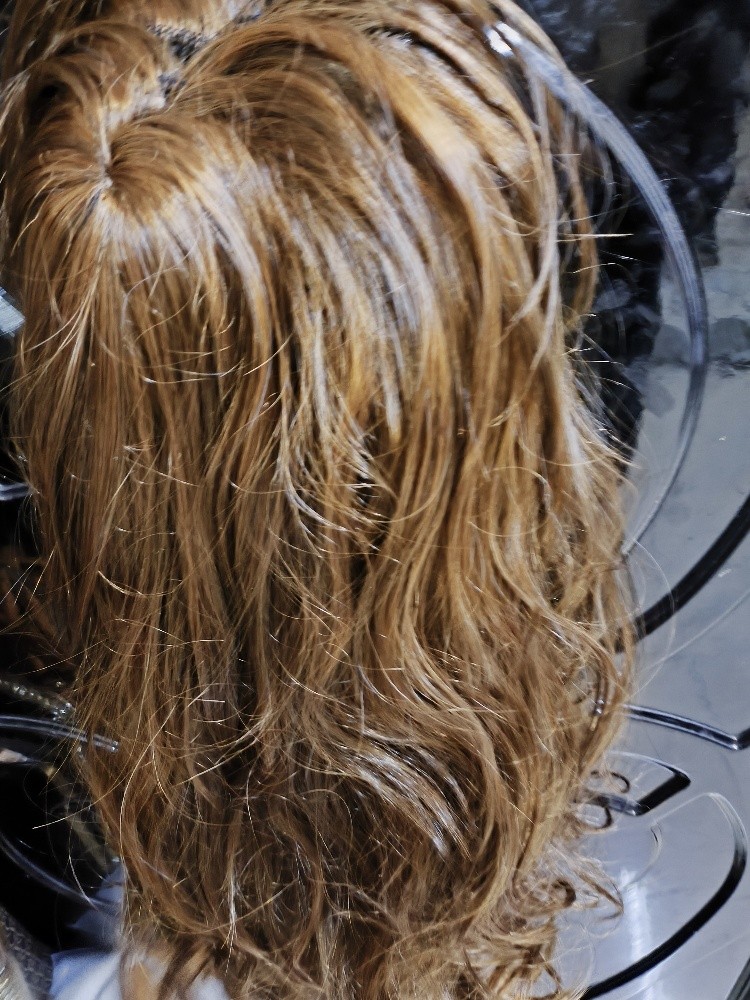 hair wig beautiful coffee color - 2